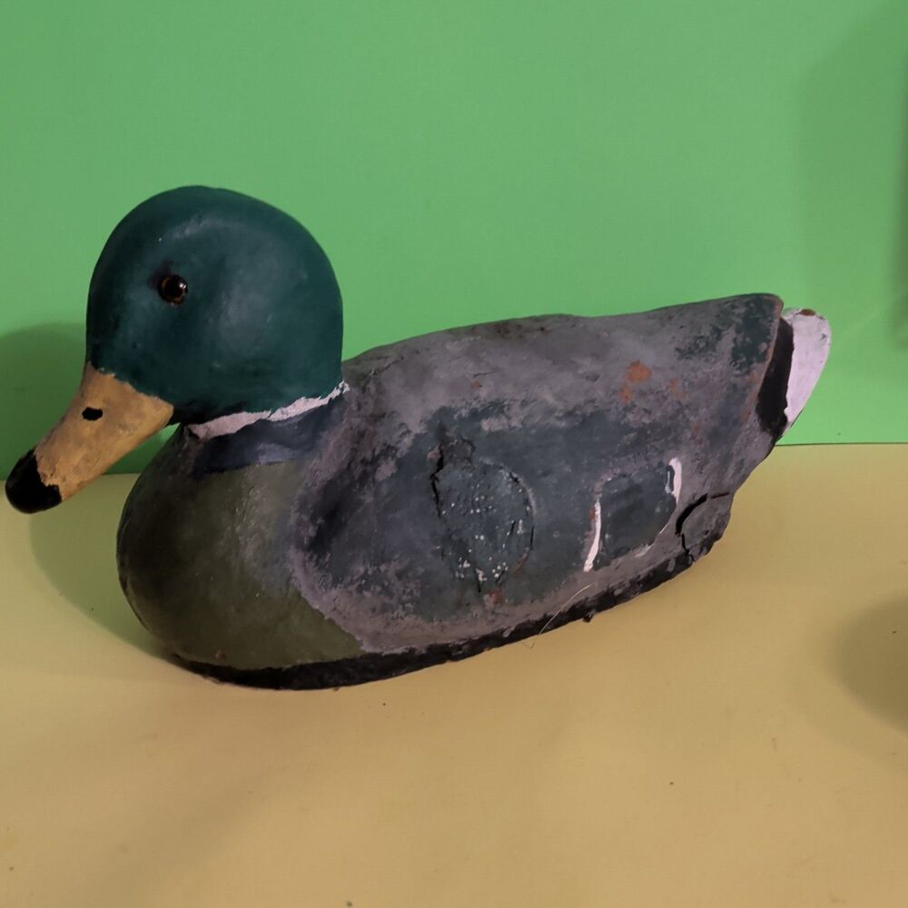 Vintage SALESMAN SAMPLE CARRY-LITE MALLARD Drake DUCK DECOY